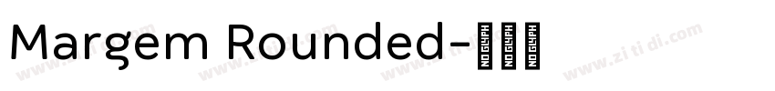 Margem Rounded字体转换